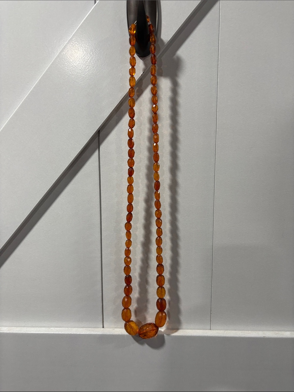 Amber-Tone Beaded Necklace - Women Jewelry
